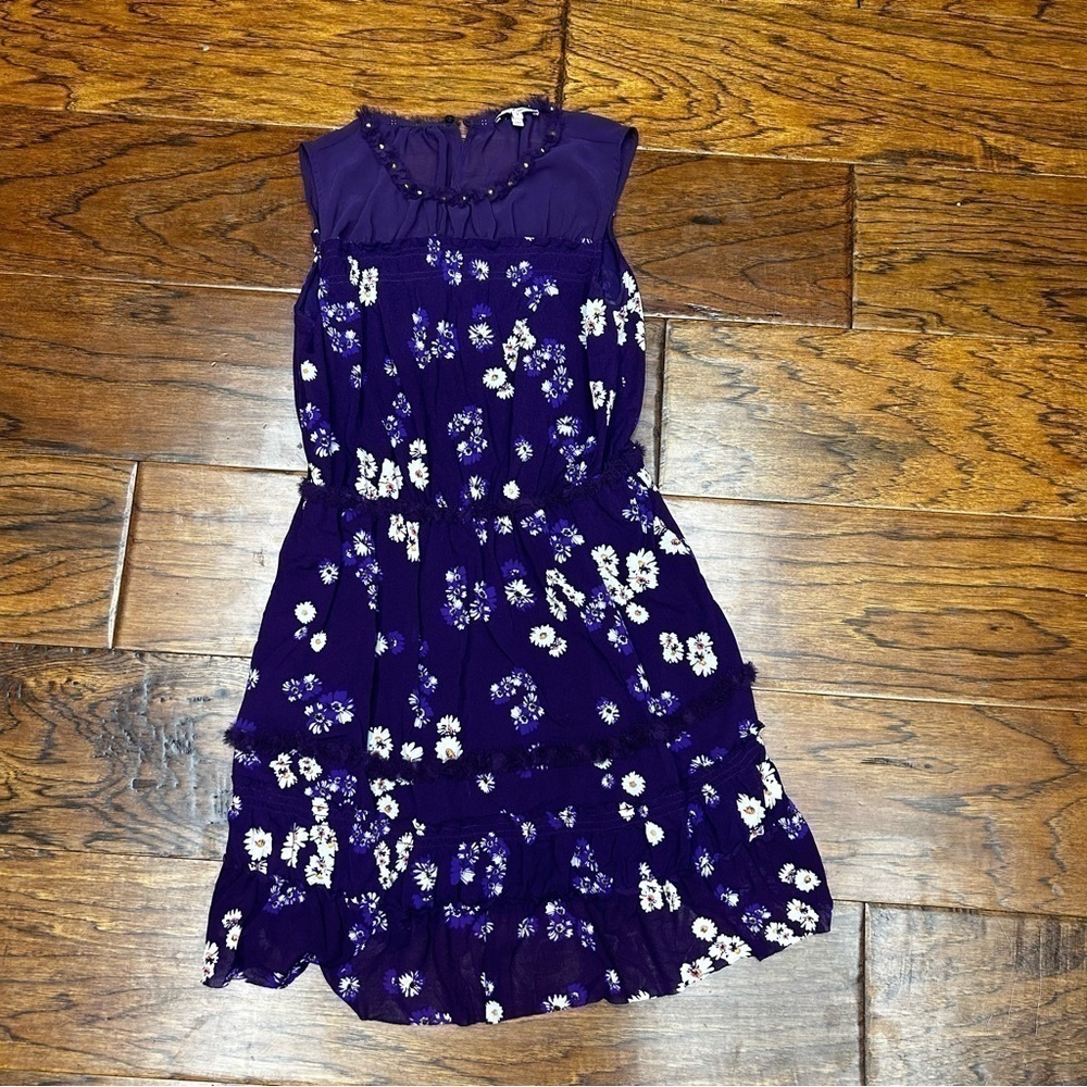 Juicy Couture Purple Daisy Floral Dress